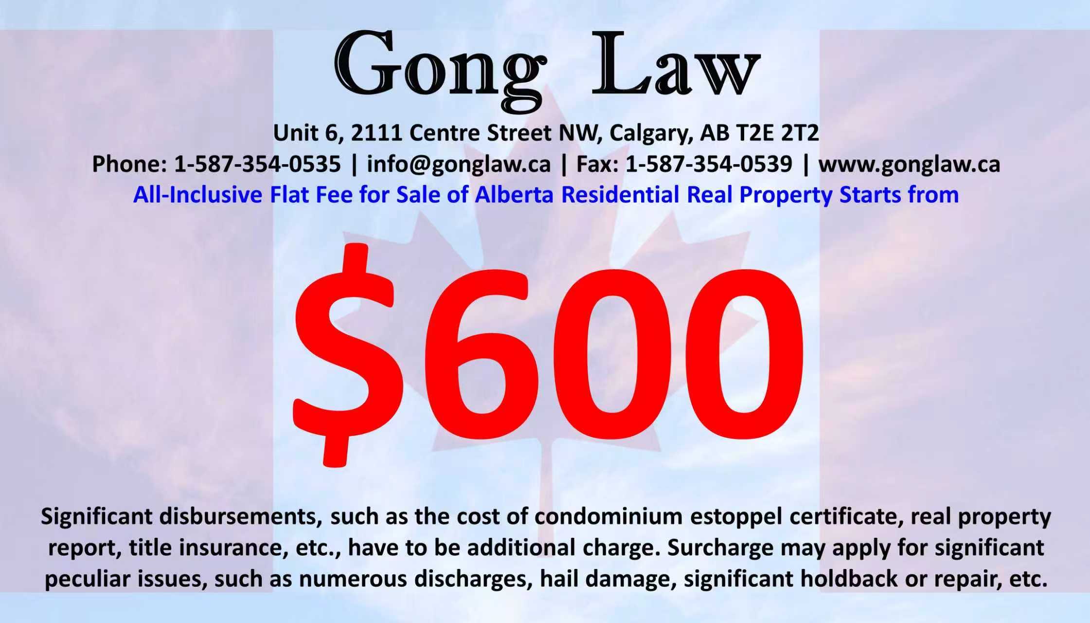 Gong Law Business Card